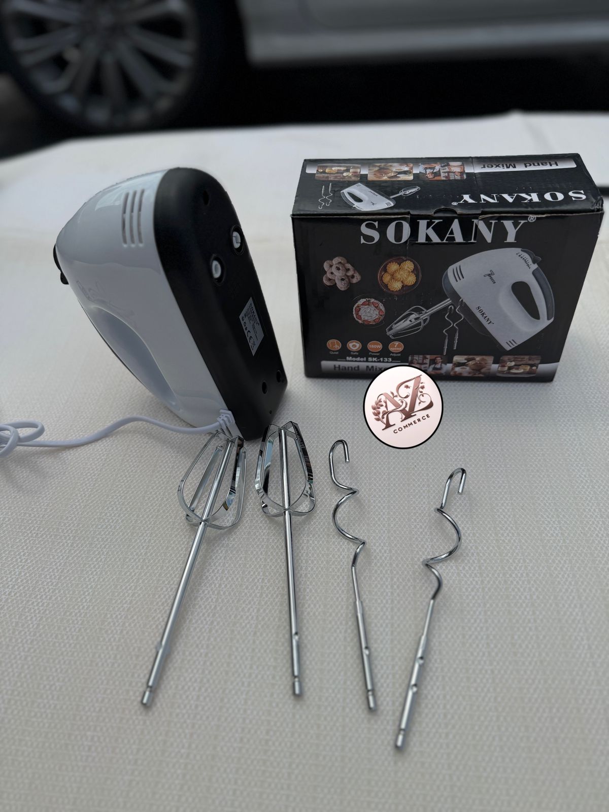 Batidora De Mano Eléctrica Sokany 7 Velo